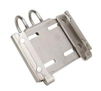 BowyTrading 304 Stainless Steel Rail Mount Bracket, Boat Yacht Marine Holder, Electro Polished Round Tube Rail Bracket for 7/8 to 1 Inch Rail, Adjustable Angle with Large