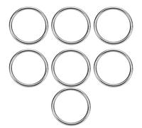 BowyTrading 7 Pcs 304 less Steel O, Metal O Set, rated Welded Round O with Load Bea Capacity, proof or Yoga Dog Luggage (8 * 80mm)