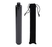 BowyTrading 8 Inch Carbon Fiber Pool Cue Extension, Billiard Cue Extender with Rubber End, Lightweight Durable Billiards Accessory for Improved Control and Balance