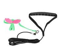 BowyTrading Adjustable Bird Harness Leash, Outdoor Pet Parrot Flying Training Harness with Elastic Nylon Straps and Lightweight Metal Chain for Small to Medium Birds (S)