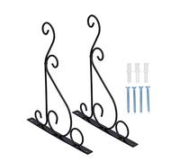 BowyTrading Outdoor Hanging Brackets, Steel Wall Hook for Bird Feeder Lanterns, Heavy Duty Hanging Hook with Screws, 5kg Load Capacity for Garden Deck Indoor Outdoor Decor