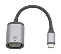 BowyTrading Type C Male to VGA Adapter, USB C to VGA Converter Cable, Aluminum Alloy Connector with PVC Coating, Supports 1080P at 60Hz for/Android/OS X Devices, Plug and Play