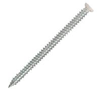 Box 100 Concrete Screw Direct Fixing 7.5 x 102 mm Scell-it White Strawberry Head T30 Direct Fixation in Support Material Mounting Crossing without Tension Thanks to its Thread