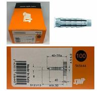 Box 100 SPIT® 8mm x 40mm PRO 6 UNIVERSAL NYLON WALL PLUGS HIGH PERFORMANCE PLUG