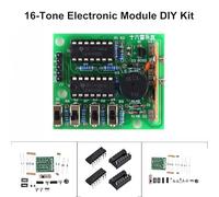 BOX-16 16 Sound Box Electronic Module DIY Kit, 4.5-5V Working Voltage, Manual + External Coding Control, PCB Size 48mm x 42mm