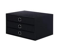 Box A4 3 drawers with handle 250x343x185 Soho Black 70 | Rossler Soho