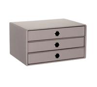 Box A4 3 drawers with handle 250x343x185 Soho Gray Taupe 49 | Rossler Soho