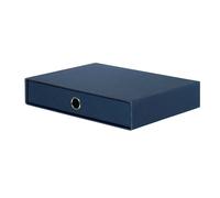 Box A4 Drawer with Eyelet Soho Navy Blue 90 | Rossler Soho