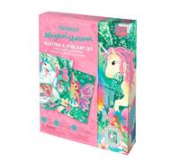 Box Candiy: Totally Magical Forest Glitter Boards with 4 Chalkboards, 4 Glitter Tubes and 10 Aluminium Sheets, Gift Box 4 x 17 x 23 cm, 6+