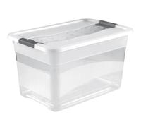 Box Cornelia Polypropylene With Lid Liters 52 Transparent 10 Okt