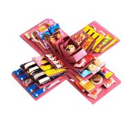 Box, Creative 5-Layer Reusable Home Decoration, Merry Christmas Candy Box, for Birthday, Wedding, Party, Holiday, New Year's Eve, Home, Children, Adults, Family, Friends