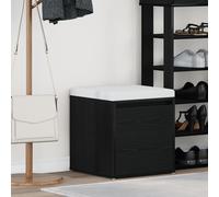 Box Drawer Black Oak 40,5x40x40 cm Engineered Wood Berkfield Home Black One Size