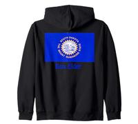 Box Elder South Dakota USA Flag Souvenir Zip Hoodie