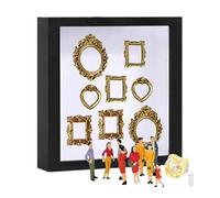 Box | Family Memory Museum Silhouette Case, Family Memory Box Frame - for Housewarming, Wedding, Graduation, Retirement, Travel, Birthday, Vac