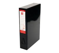 Box File Foolscap Black PK5