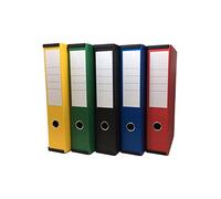 Box File Lock Spring with Ring Pull and Catch, 70mm Spine, Foolscap Assorted Pack of 5