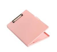 Box Files Portable A4 Clipboards File Folder Box Sturdy Plate Clip Design Multi-Functional for Efficient Paper Storage for Students Tools(Pink)