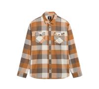 Box Flannel Classic Shirt in Bungee Cord & Brown Sugar