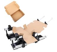 Box Folding Tool Adjustable for Cartons, Manual Shipping Fixture with Aluminum Clamp, Enhances Packaging Speed and Efficiency for E-commerce Logistics, Compact Design for Easy Handling