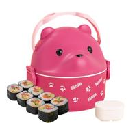 Box for Kids,Lunch Box for Office Work with Spectacled Bear Design - Microwave Safety Reusable Cooler Lunch with Handle for Office Work School Picnic Beach