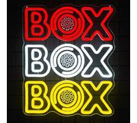 Box Formula 1 Neon Sign Race Car Neon Light for Room Decor Racing Light Signs for Garage Man Cave Office and Sports Bar Decor Ideal Birthday Party Gift for Formula 1 Fans (12.2 * 15inch)