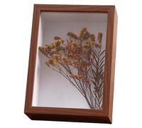 Box Frames Photo Frame 8X6 - Shadow Box Frame Wooden Display Box for Crafts 3D Photo Frame Deep Shadow Boxes for Anniversary Flowers Wedding Bouquet (Walnut429,Depth 5CM)