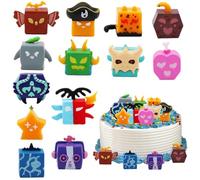 Box Fruits Action Figure Toys, 13 pcs Cartoon Cake Ornaments, Box Fruits Miniature Figures, Collectable Model Model Ornaments Set for Desktop Decoration, Children's Fan Birthday Gift