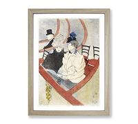 Box In The Grand Tier By Henri De Toulouse Lautrec Classic Painting Framed Print | A3 Oak Framed Wall Art | Ready to Hang | Classic Historical Picture | Living Room Bedroom Lounge Office