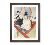 Box In The Grand Tier By Henri De Toulouse Lautrec Classic Painting Framed Print | A3 Walnut Framed Wall Art | Ready to Hang | Classic Historical Picture | Living Room Bedroom Lounge Office