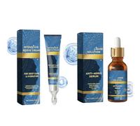 BOX- Liquid Solution Serum& Intense Eye Cream,Hydrating Serum for Dry Skin,Solution-Liquid Wrinkle Remove Serum&Eye Cream,Fine Lines&Plump Skin,Promote Dark Circles and Eye Bags