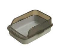 Box lithière pour chats, bac à lithière Kitty, Hygiénique Control Cat Pan, Fournitures de toilettes animaux de compagnie, toilettes pour chaton faciles à nettoyer pour chatons intérieurs,