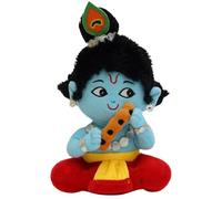 Box Mantra Chanting Baby Krishna | Musical Soft Plush Toy | Non- Toxic, Lightweight & Safe| Best Gift for Infants, Toddlers & Babies (Small - 23 CM)