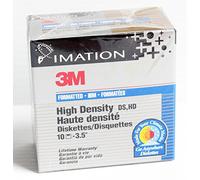Box of 10 3.5-Inch Diskettes 135 TPI 1.44 MB DOS Formatted