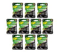 Box of 10 GP CR-V9 Lithium 9V Batteries GPCRV9