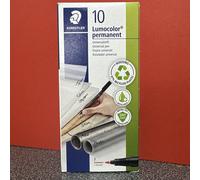 Staedtler Lumocolor Permanent Universal Pen Fine 0.6mm Red (Pack of 10) 318-2