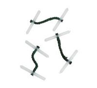 BOX OF 100 PLASTIC TREASURY TAGS DARK COLOURED 51MM 975961 by OD