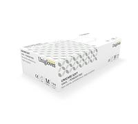 Box of 100 Powder Free Soft Vinyl Disposable Gloves (by Unigloves) - Choice of Clear or Blue (Clear, L - Large)