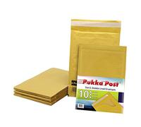 Pukka Post & Packaging Bubble Lined Envelopes Gold Peel and Seal Size D 200mmx27