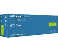 Box of 100 (Small) Disposable Blue Nitrile, Powder-Free Gloves AQL 1.5 …