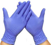 Box of 100 x Violet Disposable Nitrile Gloves Size Medium