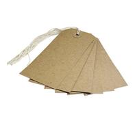 Box Of 1000 Brown Buff Strung Tags 108mm X 54mm
