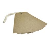 Box of 1000 Brown Buff Strung Tags 134mm x 67mm