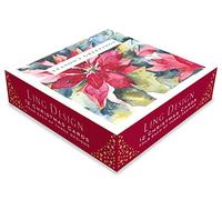 Box of 12 Assorted Festive Flora & Fauna Square Christmas Cards Xmas Card Boxes XBR806