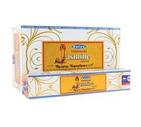 Box of 12 Packs of Natural Jasmine Incense Sticks by Satya