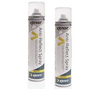Box of 2 Kenro Kenair Anti-Reflect Full Matt White Coloured Spray Remove Reflections for Photography or Film 400ml - KENR07W