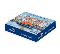 Box of 20 RNLI Lifeboats Assorted Xmas Charity Christmas Cards Card Boxes