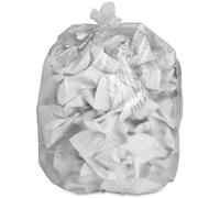 Box Of 200 Clear Plastic Recycling Bin Bags, 85L, Transparent, for Kitchen, Bathroom, Bedroom, Office, Polythene Bin Liners, Medium Duty, 17.7 x 28 x 38 Inch 450 x 720 x 965mm, 90 Gauge