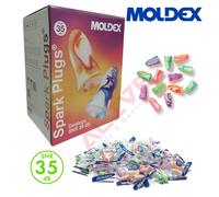 MOLDEX 7800 Spark Plugs Soft Foam Earplugs SNR 35dB Box of 200 Pairs