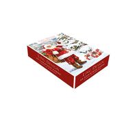Box Of 24 Assorted Christmas Cards Classics Christmas Cuteness Galore Xmas Card Boxes