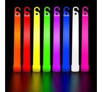 Box of 25 6 Premium Glow Light Sticks - Mixed Color Glowstick Industrial Grade Bulk Pack"